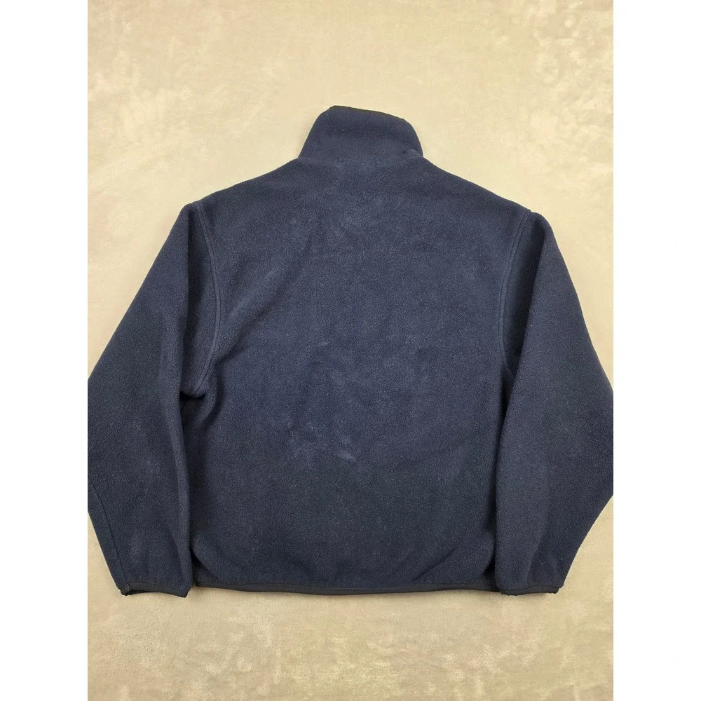 Vintage Woolrich Polartec Fleece Pullover Mens M Navy Blue Snap T Neck *Read